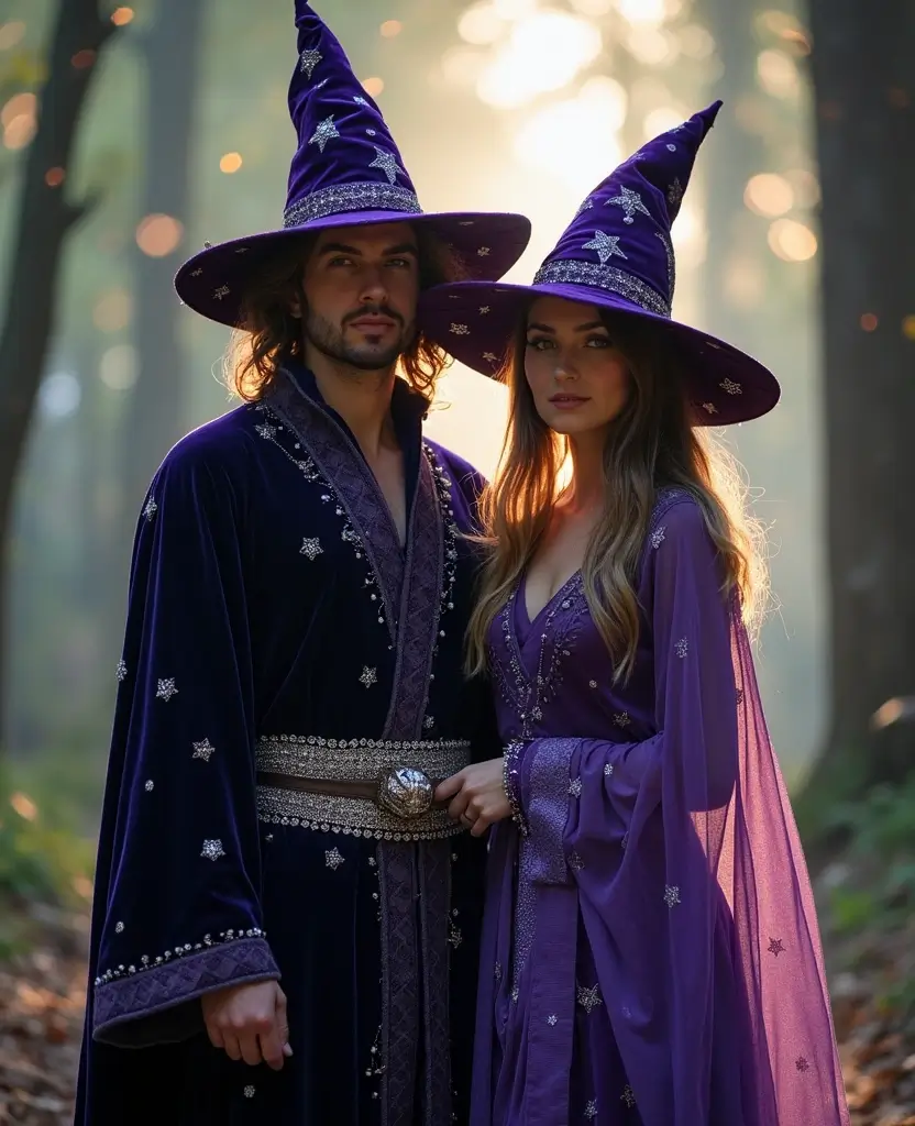 25 Couples Halloween Costume Ideas That Will Win Every Party - 12. Wizard and Wand