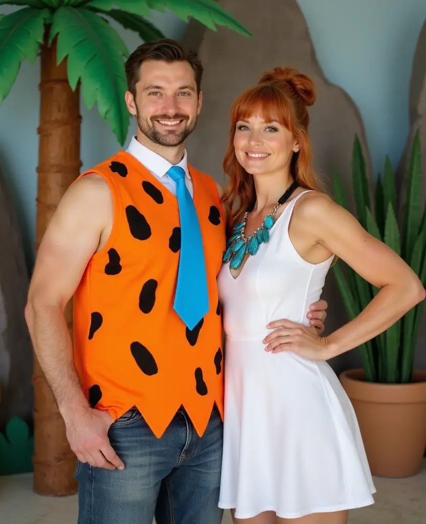 25 Creative Couples Halloween Costume Ideas for 2024 - 15. Fred and Wilma Flintstone