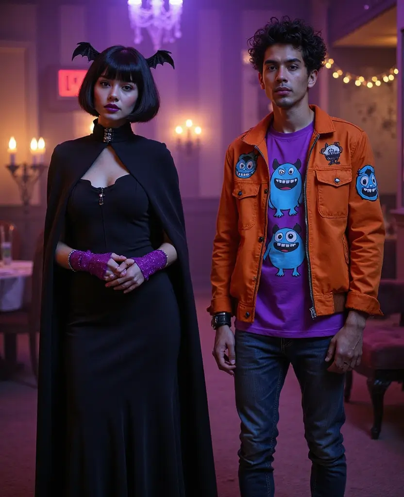 25 Creative Couples Halloween Costume Ideas for 2024 - 19. Mavis and Johnny from Hotel Transylvania