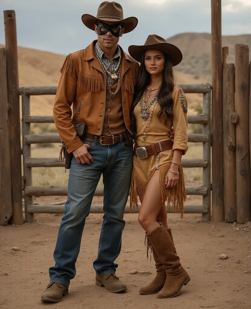 25 Creative Couples Halloween Costume Ideas for 2024 - 21. Tonto and the Lone Ranger