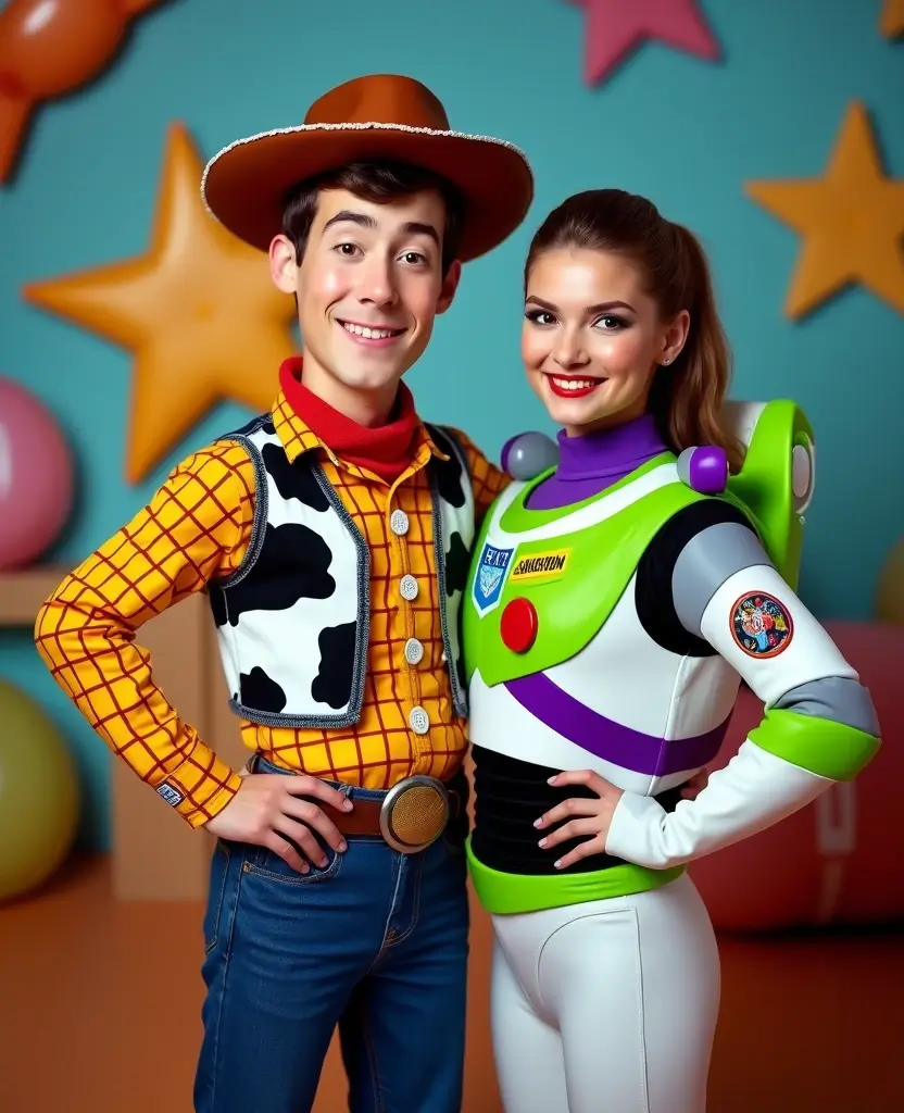 25 Creative Couples Halloween Costume Ideas for 2024 - 25. Woody and Buzz from Toy Story