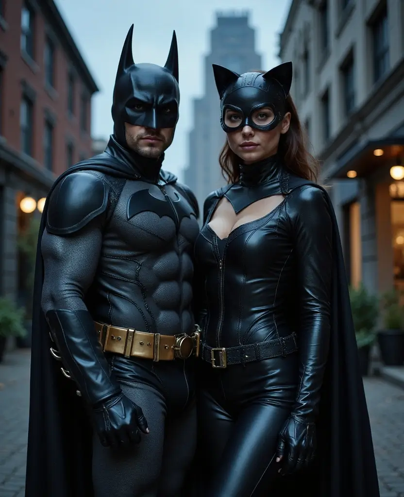 25 Creative Couples Halloween Costume Ideas for 2024 - 8. Batman and Catwoman