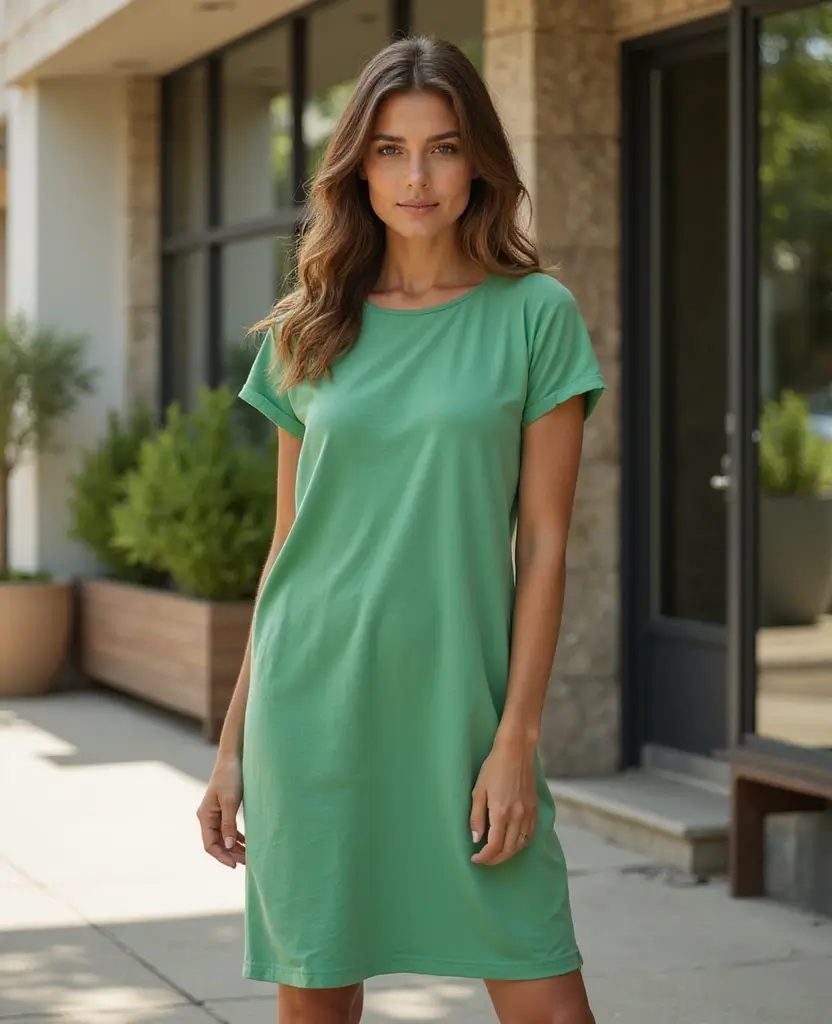 25 Dress Outfit Ideas for Every Occasion This Year - 25. Sustainable Shift Dress