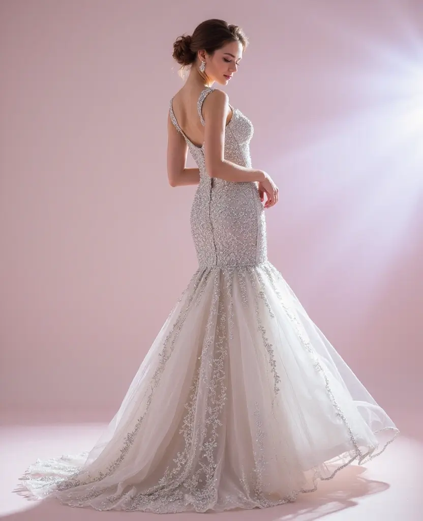 25 Dress Sketches to Spark Your Imagination - 11. Glamorous Beading