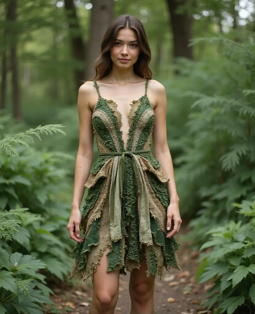 25 Dress Sketches to Spark Your Imagination - 14. Recycled Materials