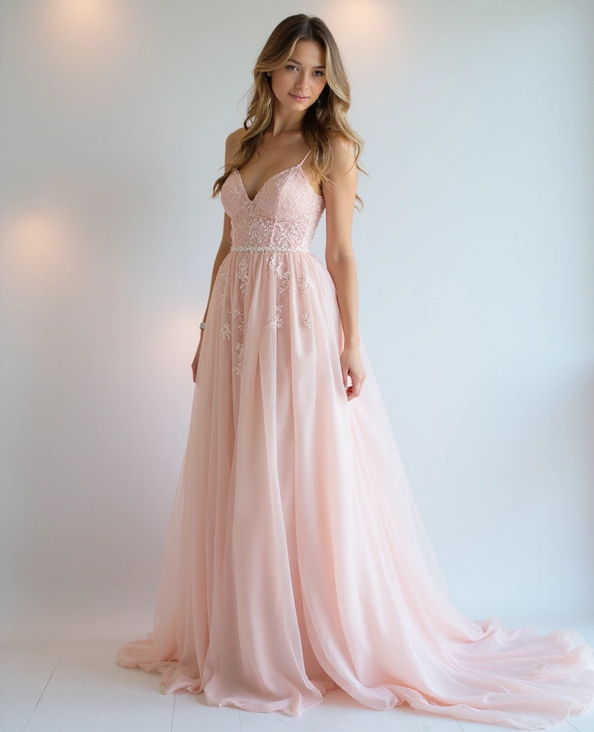25 Dress Sketches to Spark Your Imagination - 21. Soft Pastel Tones