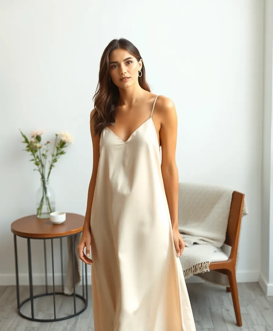 25 Dress to Impress Outfits for Unforgettable First Impressions - 12. Timeless Silk Slip Dress