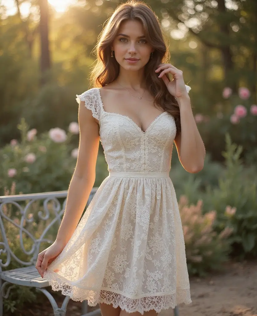 25 Dress to Impress Outfits for Unforgettable First Impressions - 3. Vintage-Inspired Lace Dress