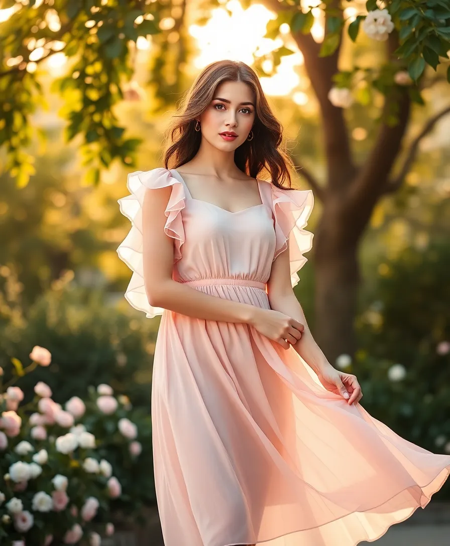 25 Dress to Impress Outfits for Unforgettable First Impressions - 6. Classic Chiffon Dress with Simple Accents