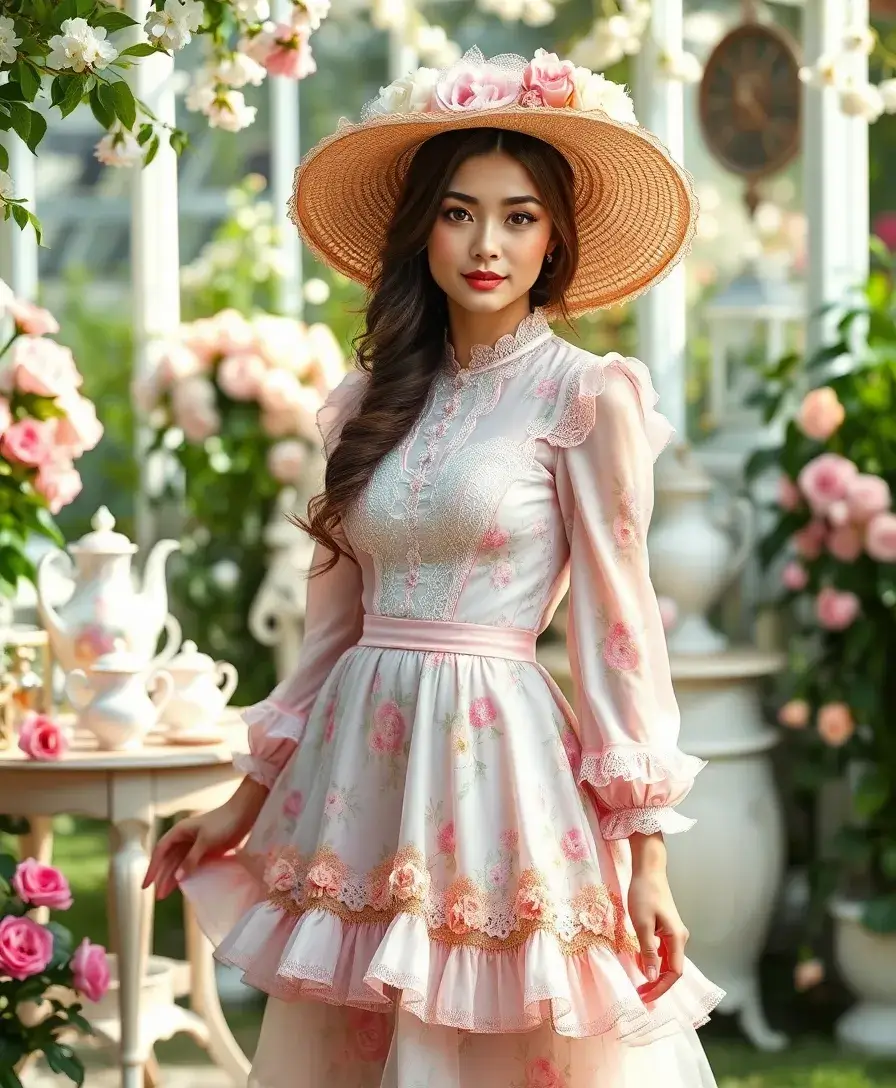 25 Gacha Club Outfit Ideas for Your Avatars - 22. Classy Tea Party Outfit