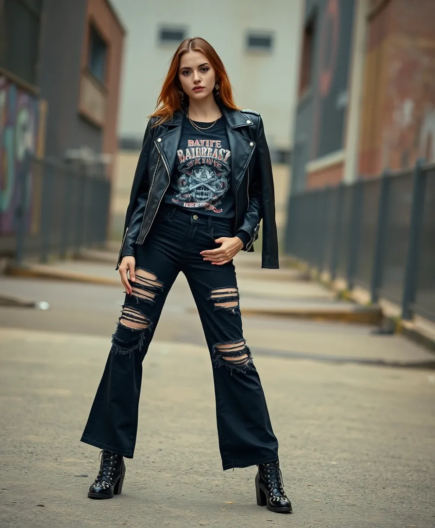 25 Grunge Outfit Ideas for a Bold Statement - 9. Edgy Spiked Boots