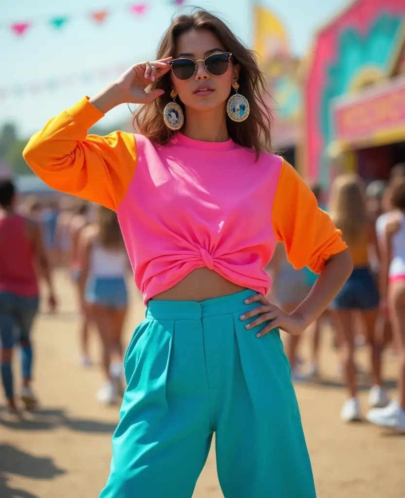 25 Laufey Concert Outfit Ideas for Music Lovers - 21. Color Block Style