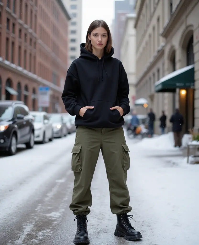 25 New York Street Style Outfits to Copy Now - 13. Street-Ready with Utility Boots