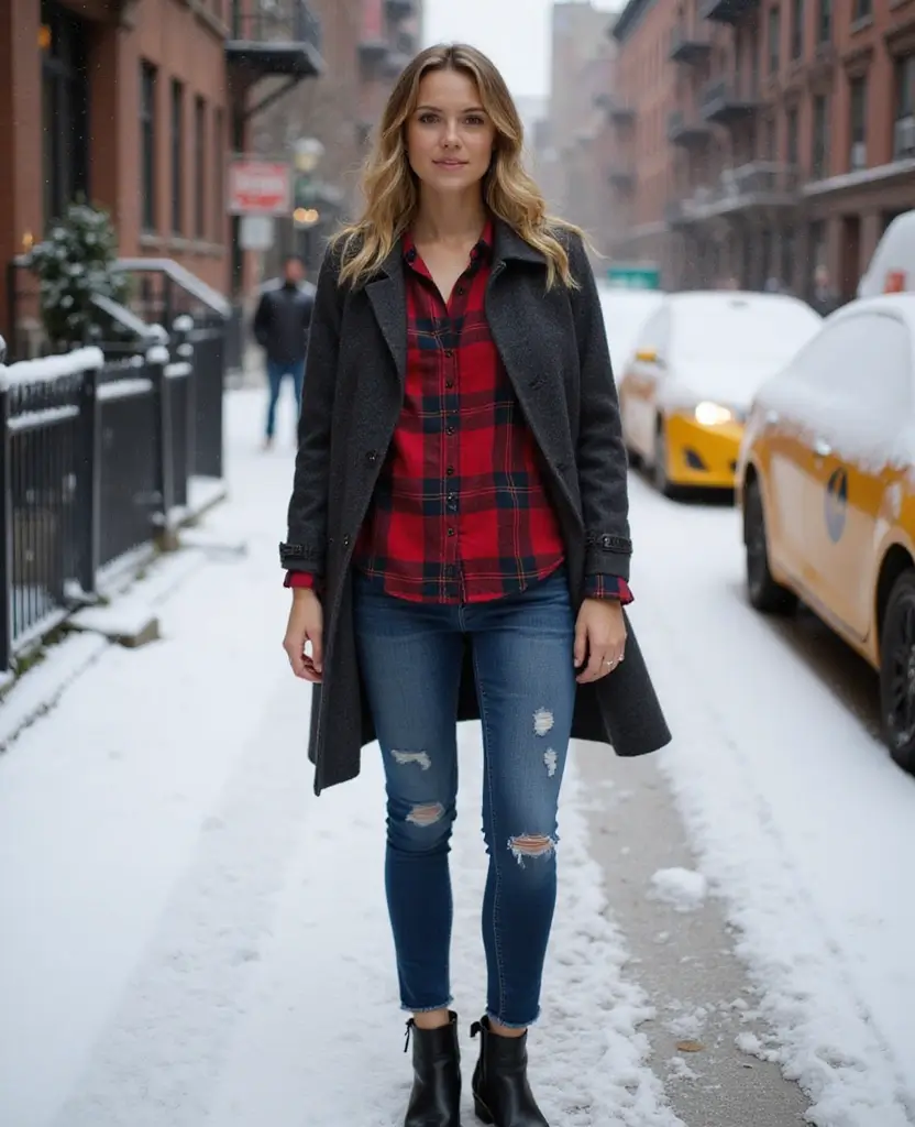 25 New York Street Style Outfits to Copy Now - 6. Casual Chic with Slouchy Boots