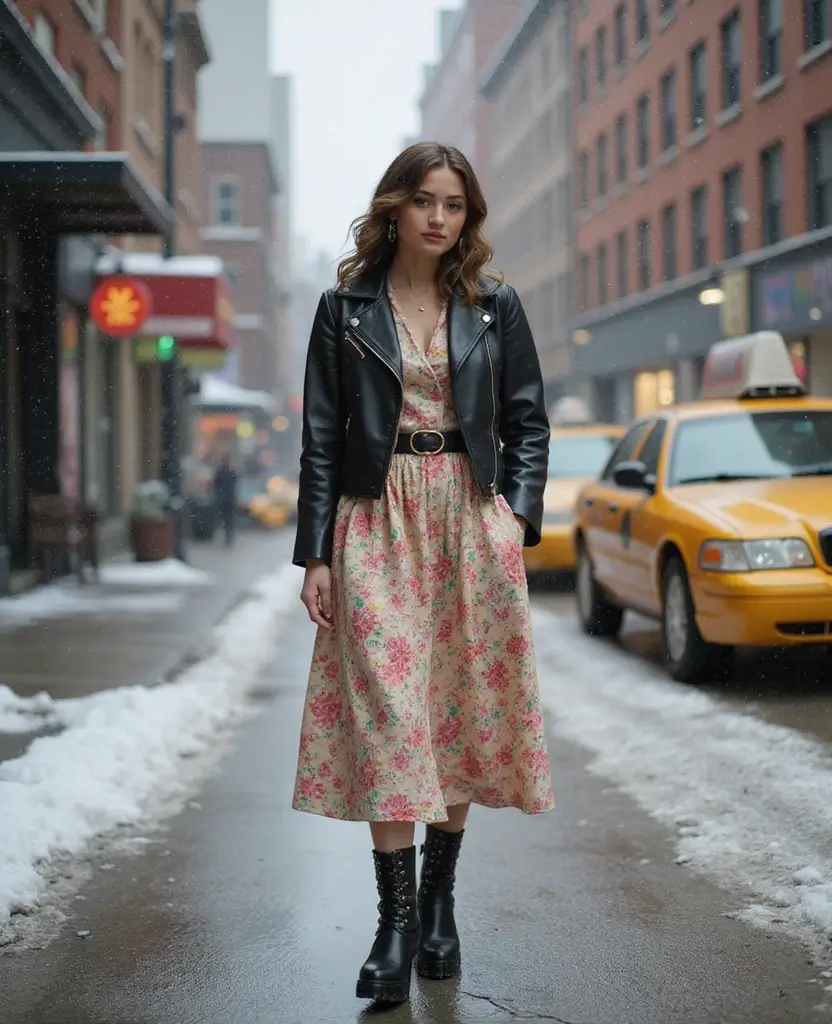 25 New York Street Style Outfits to Copy Now - 8. Vintage Vibes with Chunky Heels