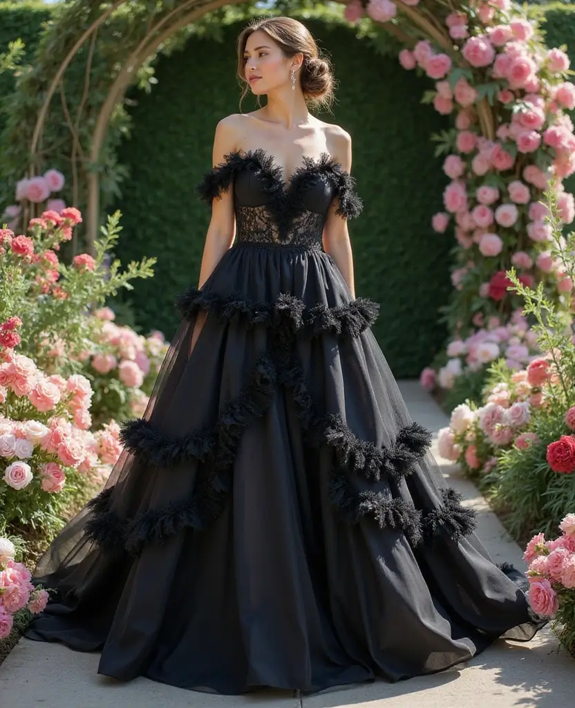 25 Princess Wedding Dresses for a Dreamy Look - 15. Ruffled Design