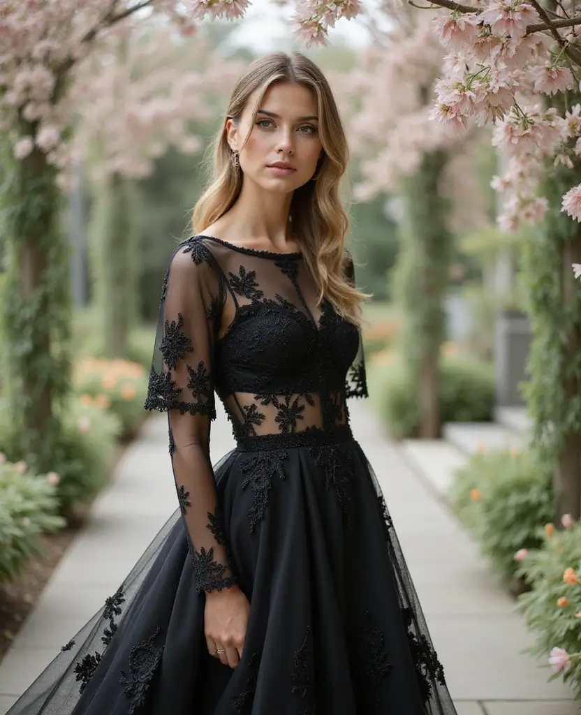 25 Princess Wedding Dresses for a Dreamy Look - 9. Sheer Overlay