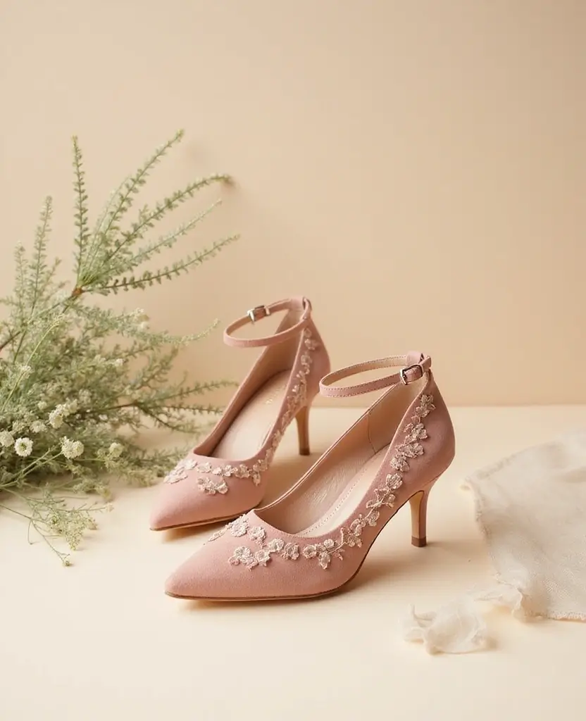 25 Shoes to Pair with Wide Leg Jeans for Maximum Style - 10. Elegant Kitten Heels