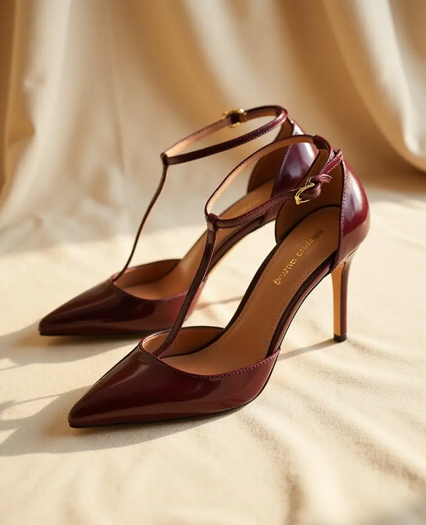 25 Shoes to Pair with Wide Leg Jeans for Maximum Style - 24. Charming T-Strap Heels