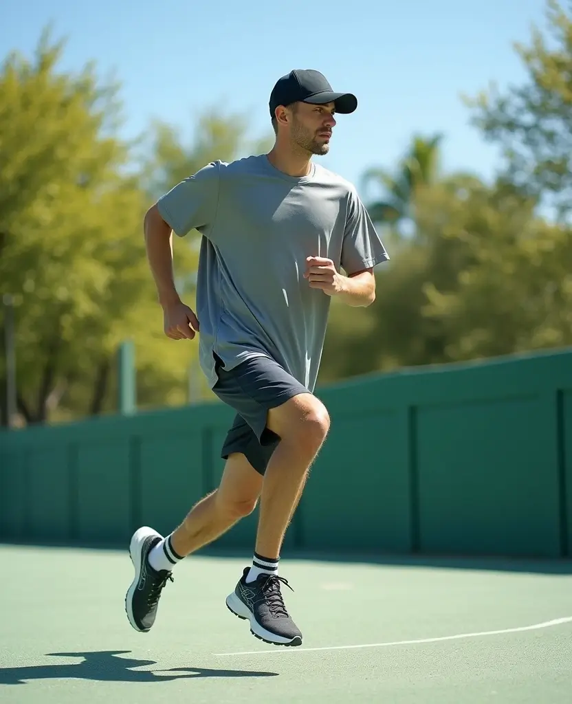 25 Shorts Outfit Ideas for Warm Weather Days - 21. Mesh Shorts with a Longline Tee