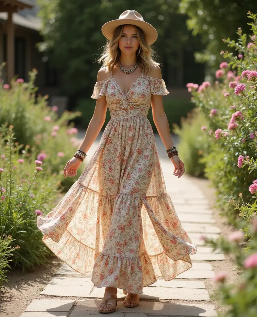 25 Summer Outfit Ideas from Shein You’ll Love Wearing - 1. Flowy Maxi Dresses for a Boho Vibe
