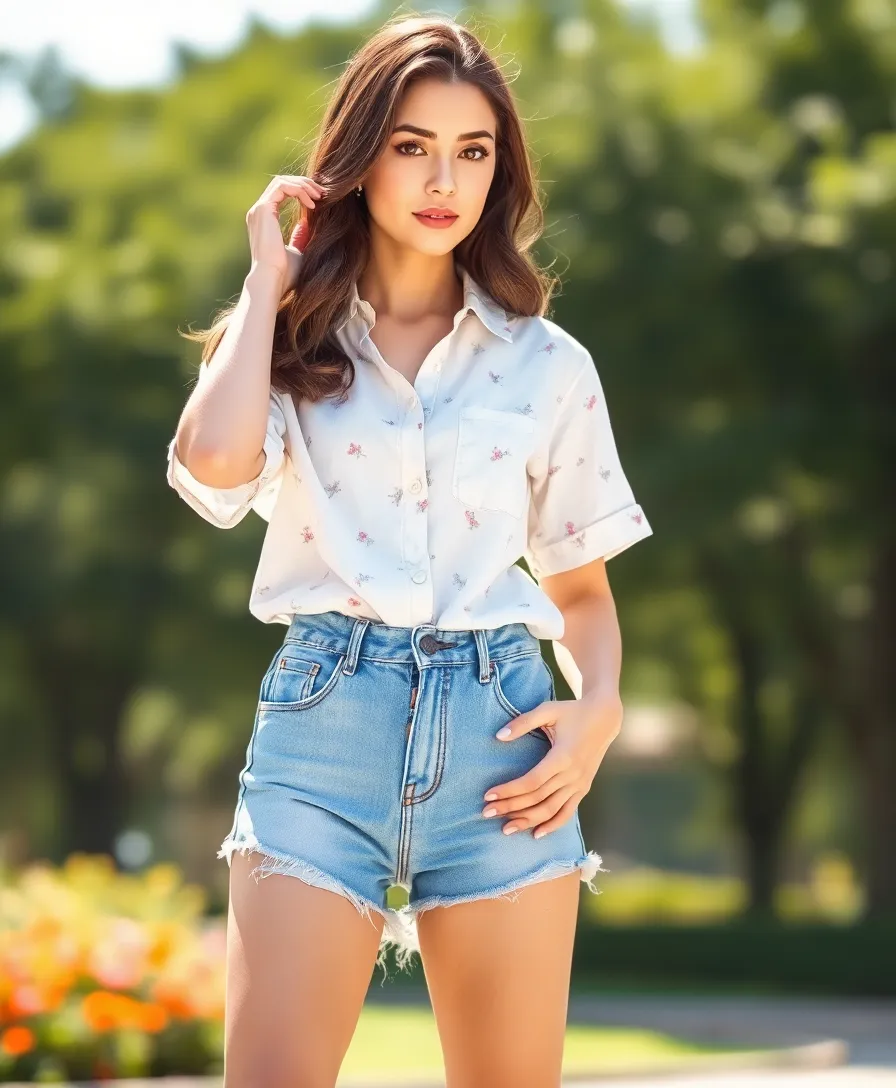 25 Summer Outfit Ideas from Shein You’ll Love Wearing - 15. Timeless Button-Up Shirts with Shorts