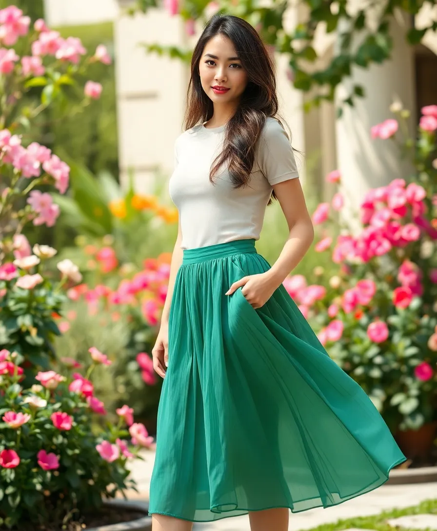 25 Summer Outfit Ideas from Shein You’ll Love Wearing - 16. Sophisticated Midi Skirts with Fitted Tops