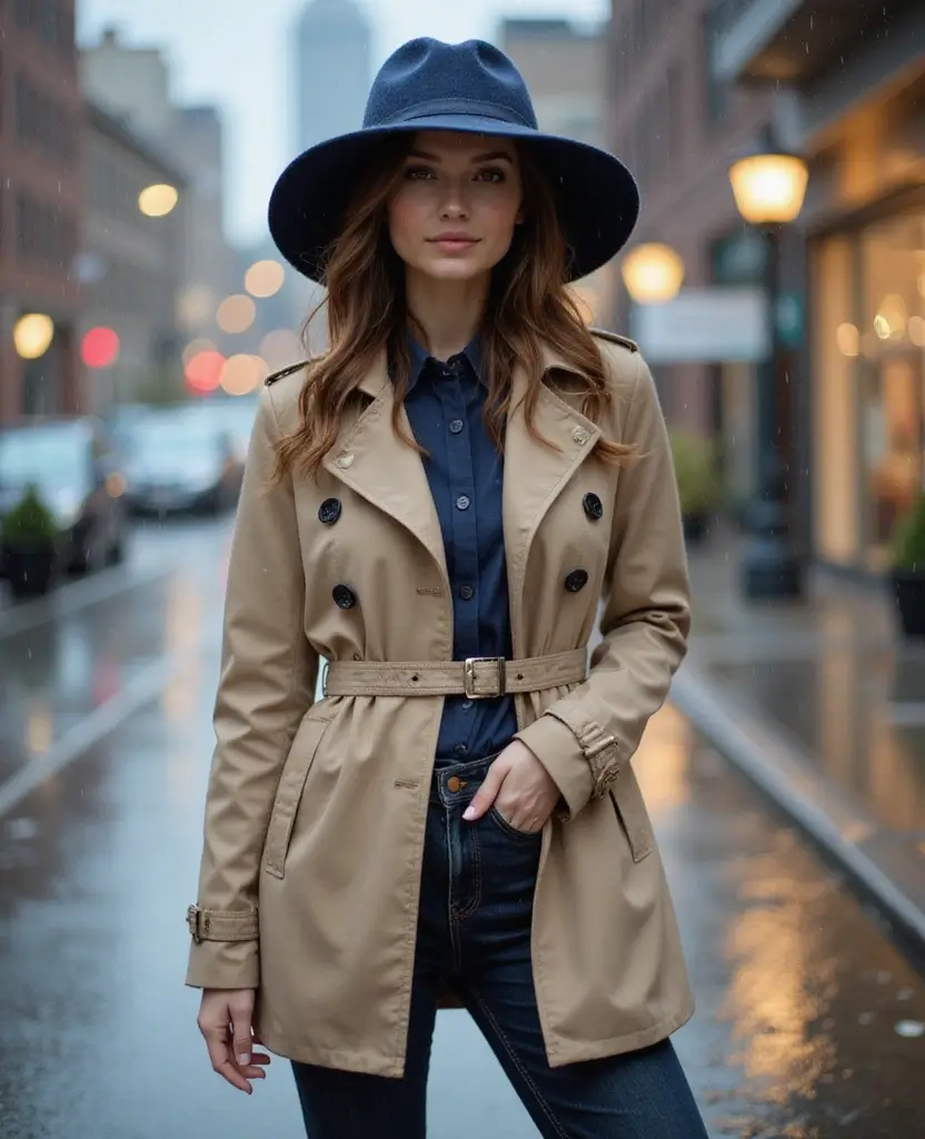 25 Winter Outfit Ideas for Every Taste - 17. Chic Rainproof Accessories