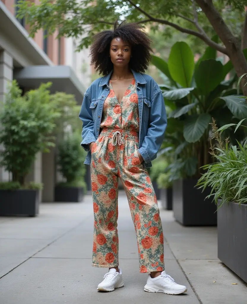 26 Inspiring Outfit Ideas for Black Women to Shine Every Day - 1. Eco-Chic Jumpsuit