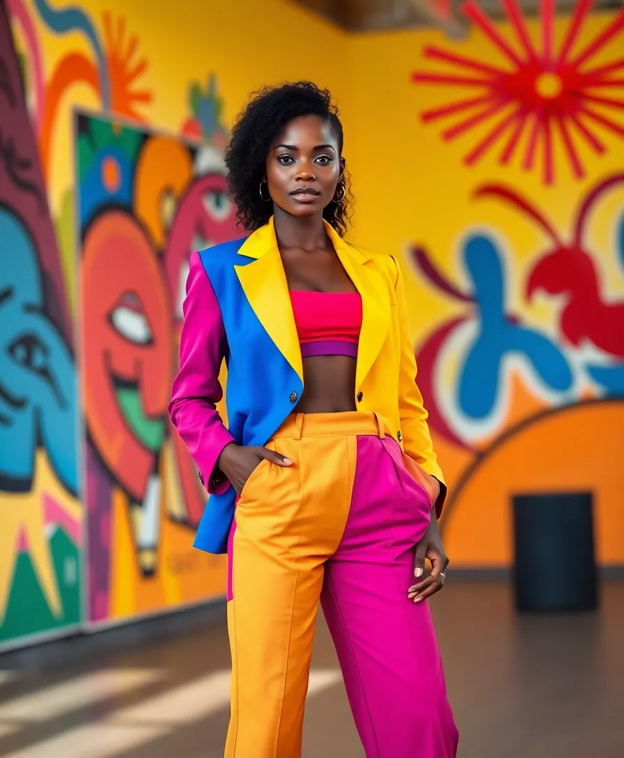 26 Inspiring Outfit Ideas for Black Women to Shine Every Day - 8. Bold Color Combinations