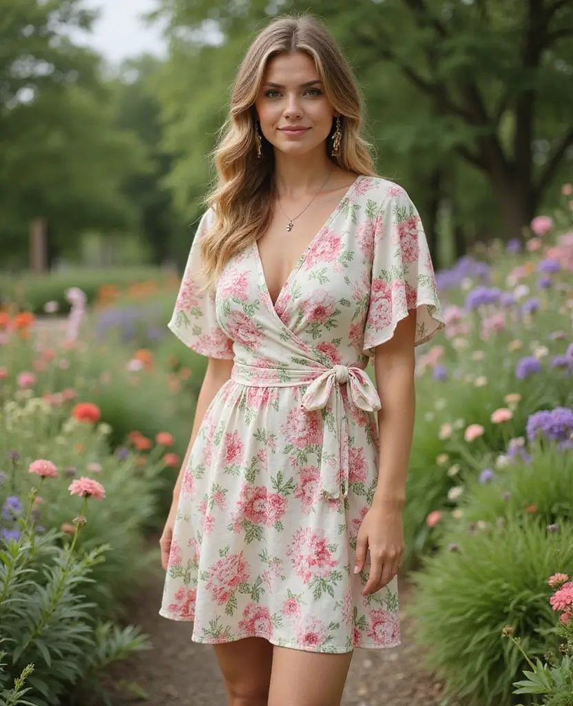 27 Stunning Outfit Ideas for Women to Try Right Now - 13. Essential Wrap Dress