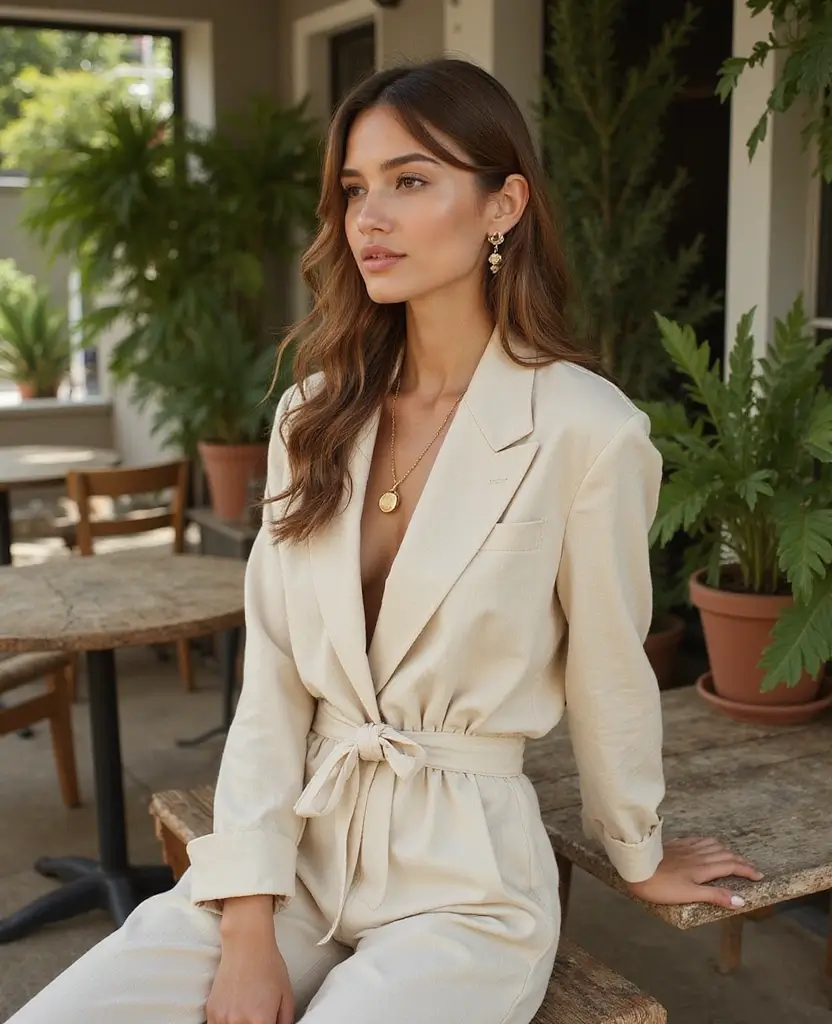 27 Stunning Outfit Ideas for Women to Try Right Now - 3. Chic Linen Set