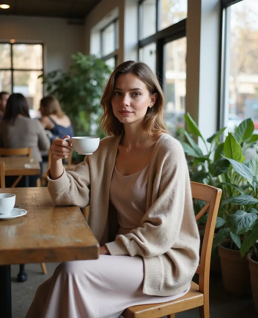 28 Outfit Ideas for Women to Elevate Your Everyday Style - 11. Chic Cardigan with a Slip Skirt