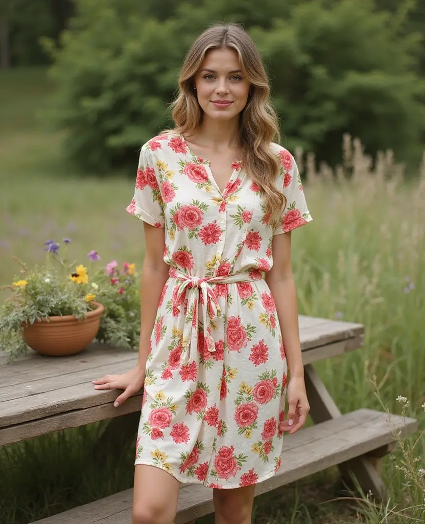 29 Summer Casual Outfit Ideas to Keep You Cool & Stylish - 29. Breezy Shift Dress