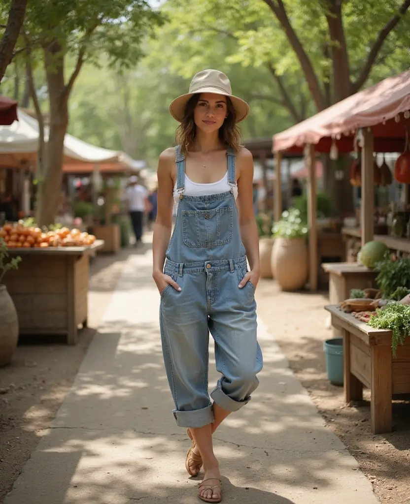 29 Summer Casual Outfit Ideas to Keep You Cool & Stylish - 5. Eco-Friendly Overalls