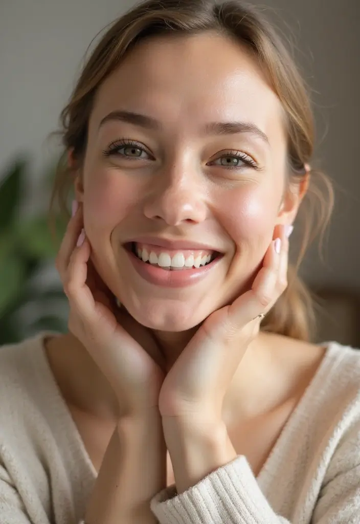 7 Facial Yoga Exercises for Firmer, Younger-Looking Skin - 1. The Cheek Lifter