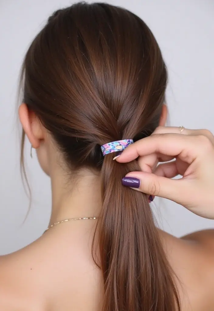 How to French Braid Your Own Hair: Easy Tutorial for Beginners - Finish with a Secure Elastic