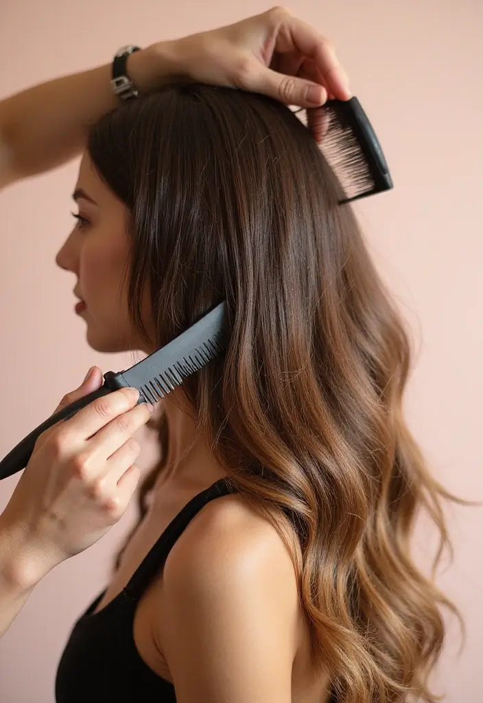 How to Install Clip-in Hair Extensions for Gorgeous Volume - Sectioning Your Hair for Ease