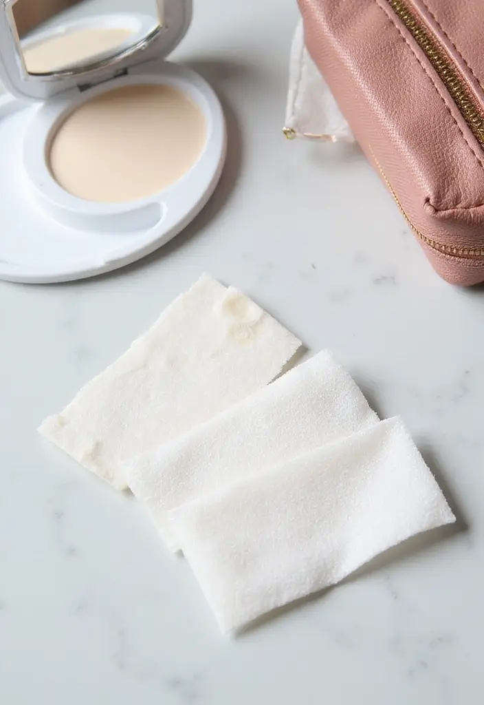 How to Reapply Sunscreen Over Makeup Without Ruining Your Look - 3. Blotting Sheets with SPF: Double Duty