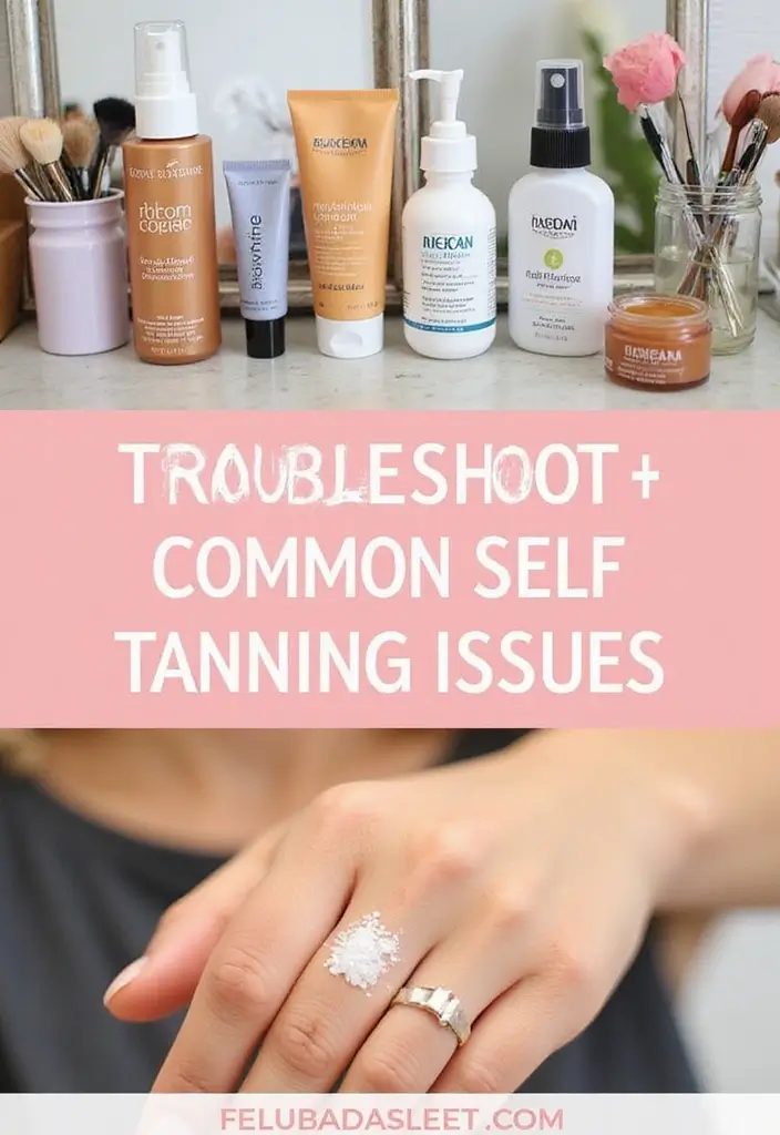 How to Self Tan Properly: 7 Steps for a Streak-Free Bronze - Step 6: Troubleshooting Common Issues