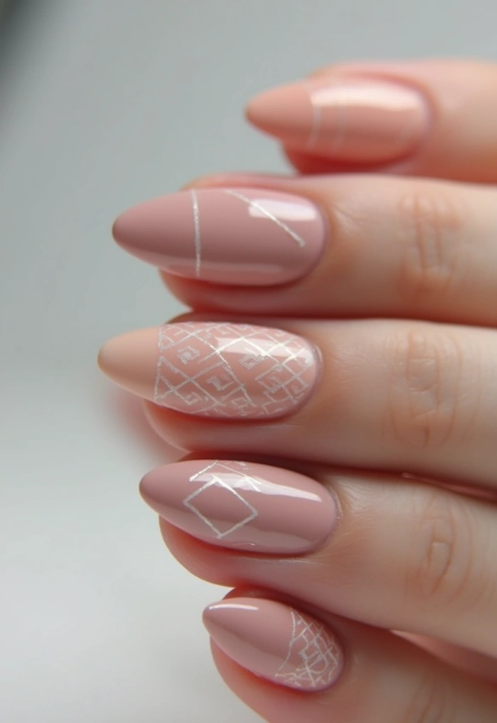 25 Chic Nail Inspo Short Almond Looks for Everyday Wear - 24. Chic Negative Space