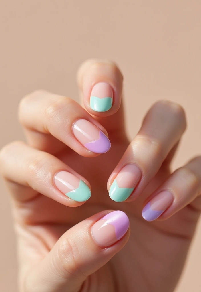 25 Elegant Nail Inspo Almond French Tip Designs - 11. Colorful French Tips