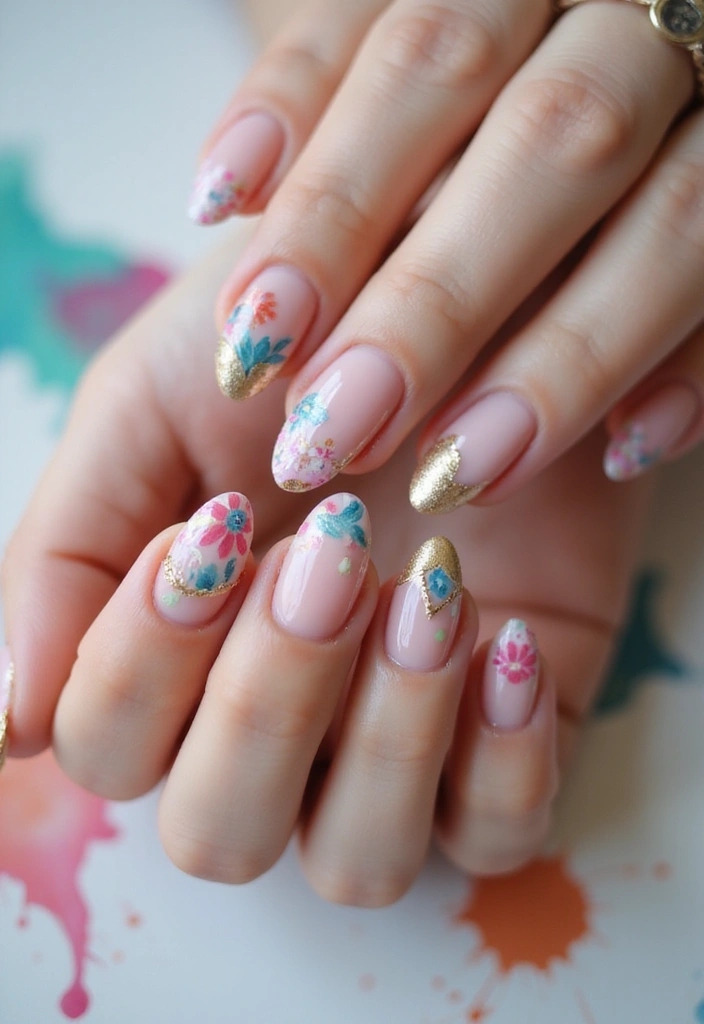 25 Elegant Nail Inspo Almond French Tip Designs - 25. Custom Art Designs