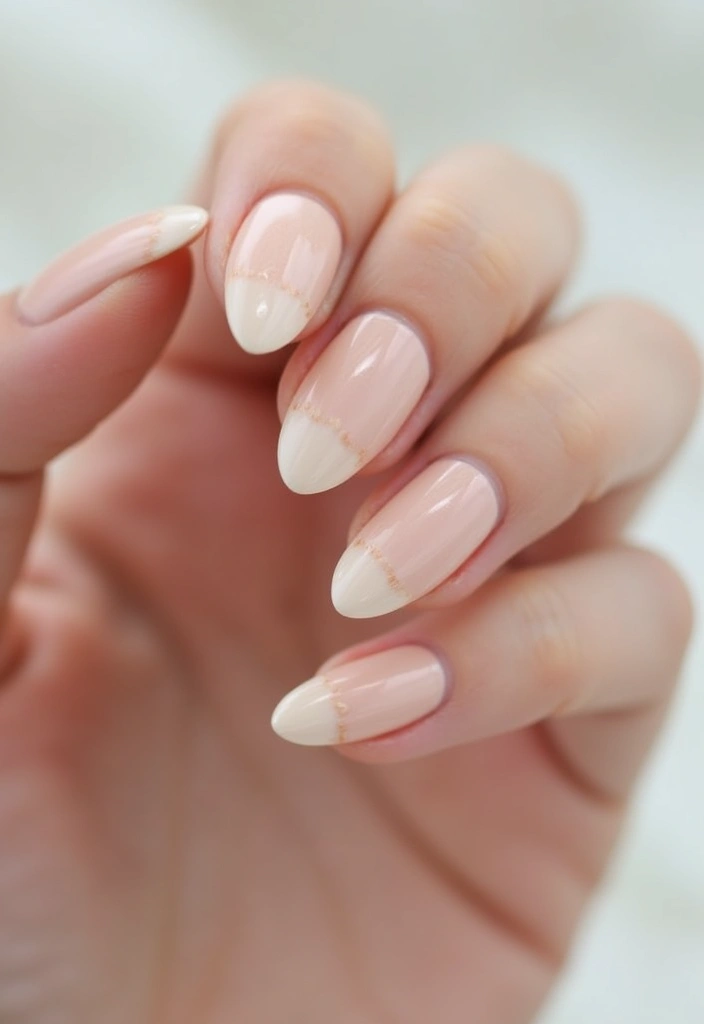 25 Elegant Nail Inspo Almond French Tip Designs - 4. Ombre Elegance
