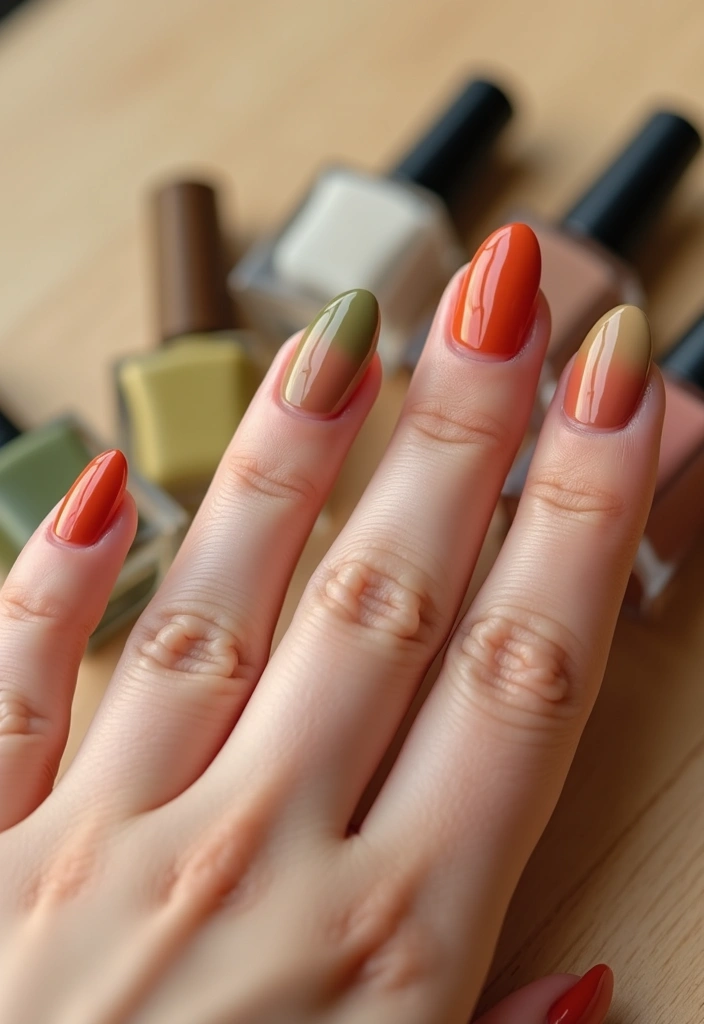 25 Summer Nail Inspo Almond Styles Perfect for 2025 - 8. Earthy Tones with a Twist