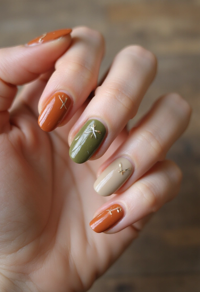 26 Simple Nail Inspo Almond Looks for Effortless Beauty - 15. Earthy Tones