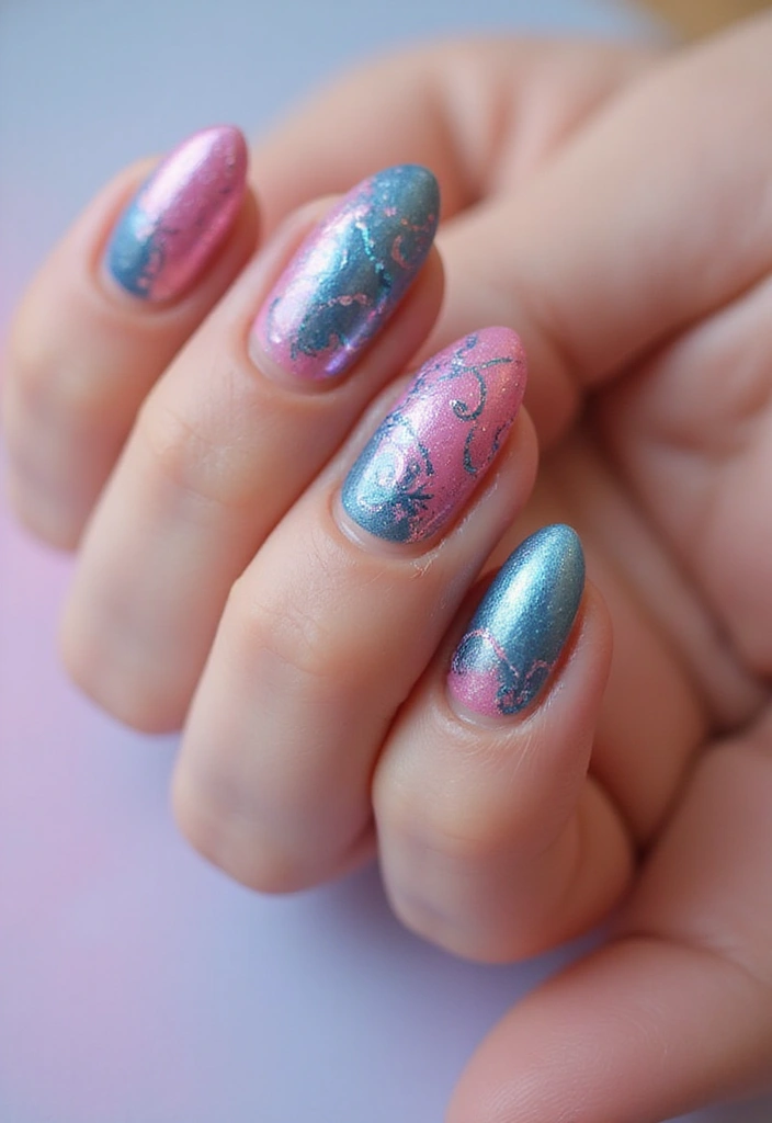 26 Simple Nail Inspo Almond Looks for Effortless Beauty - 17. Whimsical Lines