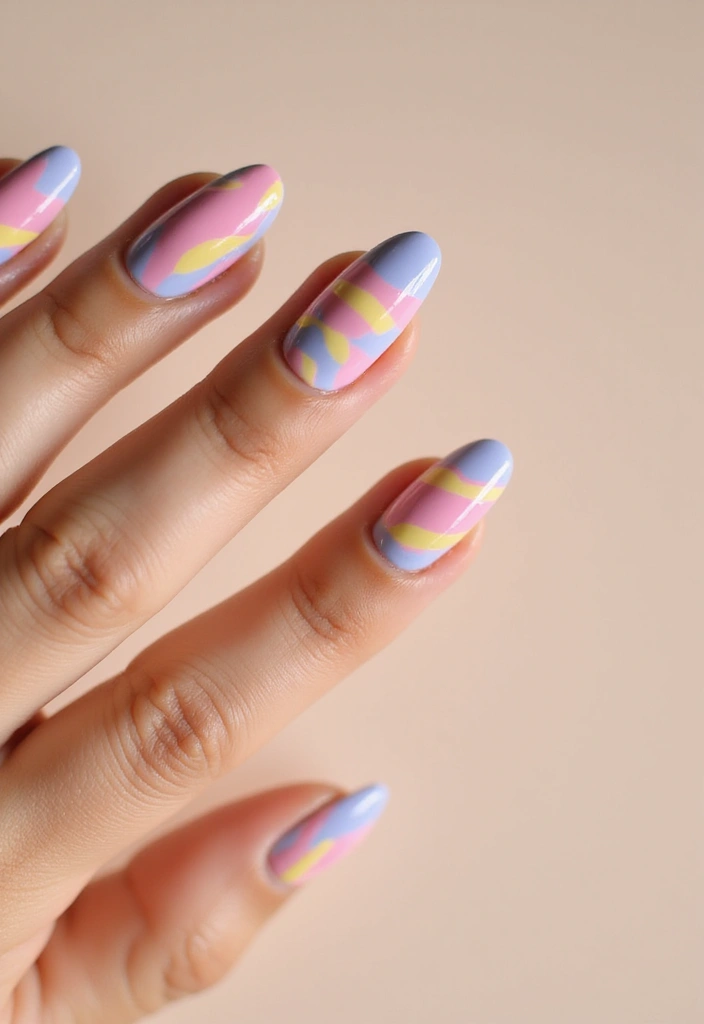 26 Simple Nail Inspo Almond Looks for Effortless Beauty - 18. Sweet Candy Stripes