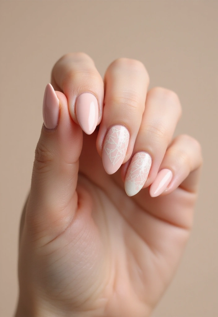26 Simple Nail Inspo Almond Looks for Effortless Beauty - 8. Negative Space Nails