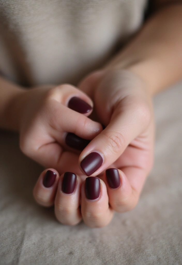 26 Timeless Red Nail Inspo Almond Designs for Any Occasion - 2. Matte Burgundy Delight